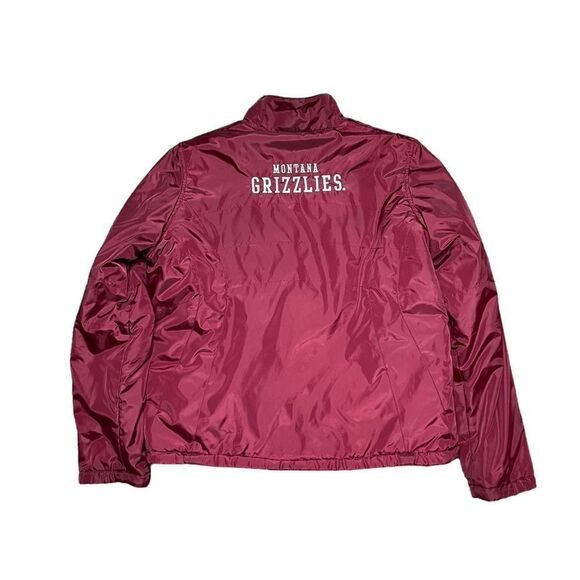 UNIVERSITY OF MONTANA GRIZZLIES Jacket Maroon Size Large - Picture 1 of 13